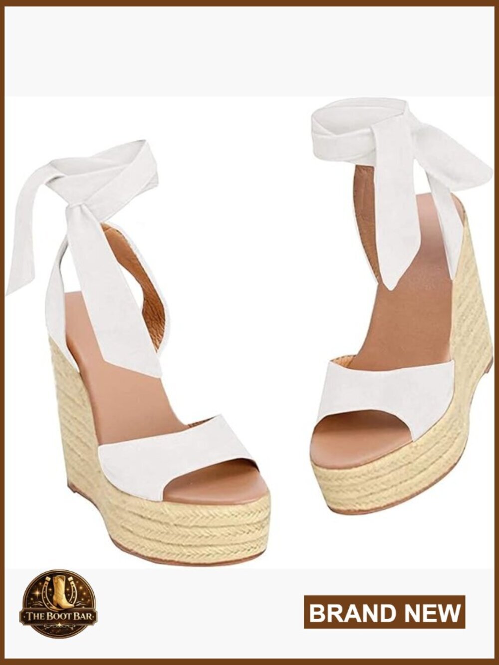 Platform Espadrille Wedge Sandals with Ankle Strap Buckle